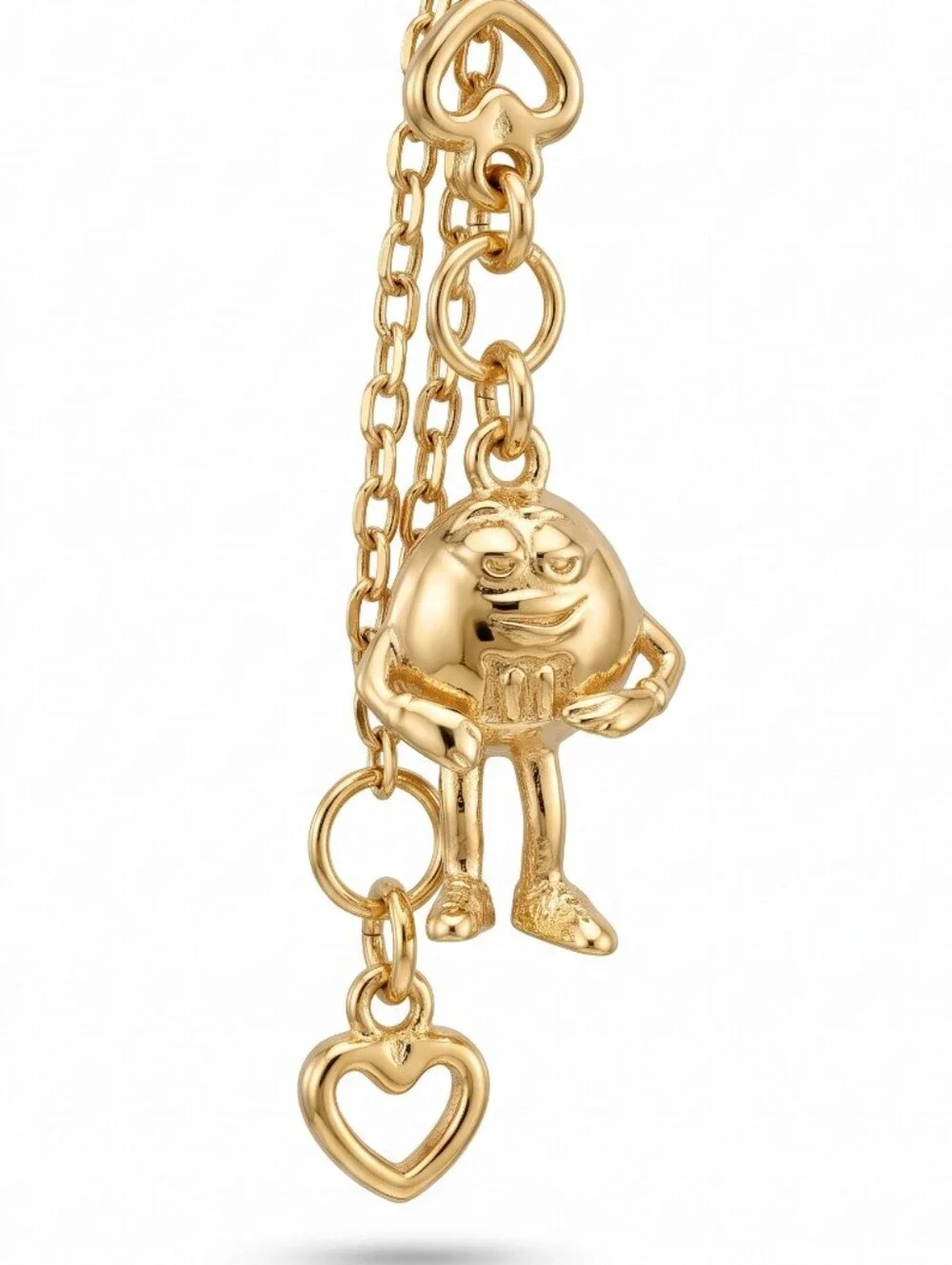 M&M X Kate Spade New York Gold-Tone Multicolor M&M Flex Bracelet